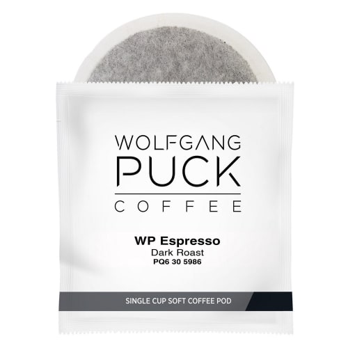Wolfgang Puck Chef's Reserve Espresso Blend 1-Cup Soft Pod Coffee, Decaf